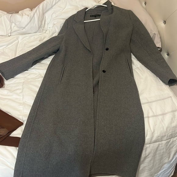 ZARA Grey vintage trench coat - Picture 1 of 2
